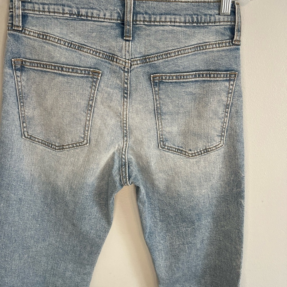 Old Navy Girls Sz 16 Blue Jeans Straight Ankle Built in Flex Adjustable Waist - Picture 11 of 14